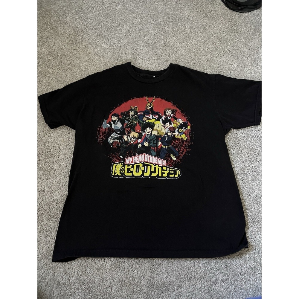 My Hero Academia Large T-Shirt Funimation Anime Graphic Crew Neck